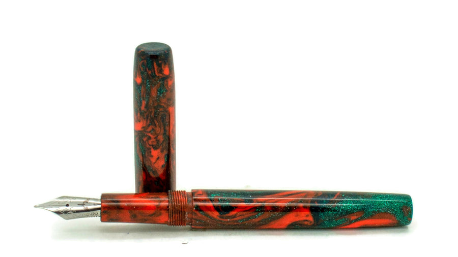 Bespoke Fountain Pen | Hibiscus Resin by Lonestar Resin Works | M13