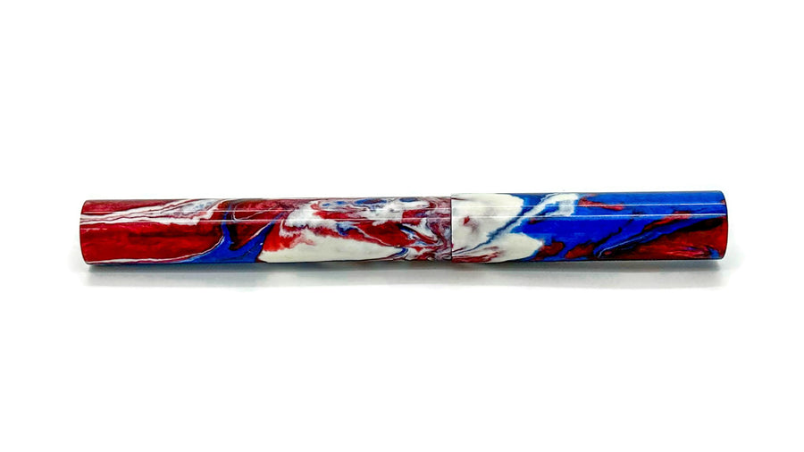 Bespoke Fountain Pen | Americana by Starry Night Resins #2 | M14