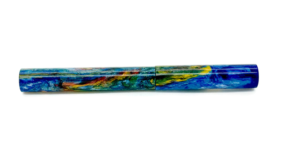 Bespoke Fountain Pen | California Dreamin by Starry Nights Resin | M13