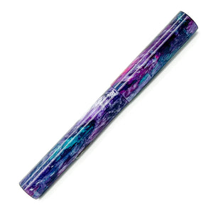 Bespoke Fountain Pen | Purple Galaxy by Starry Night Resins  | M14