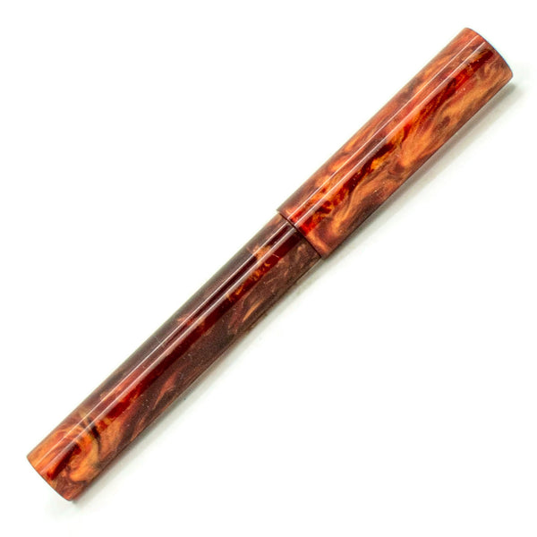 Bespoke Fountain Pen Blood Orange by Bob Dupras M14 Signature Pen Company