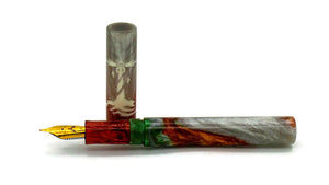 Bespoke Fountain Pen | Lighthouse Scroll Inlay | M14