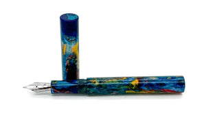 Bespoke Fountain Pen | California Dreamin by Starry Nights Resin | M13