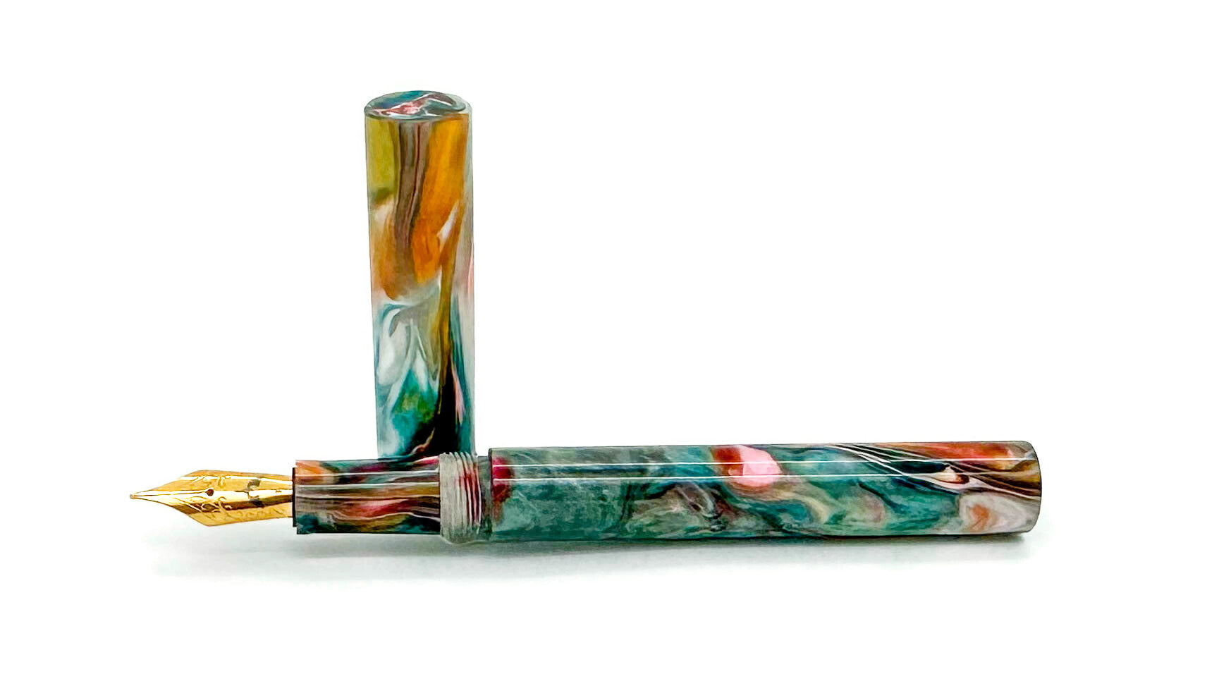 Bespoke Fountain Pen | Coral Reef by TPC Blanks | M13
