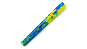Bespoke Fountain Pen | Yellow and Blue Resin by Starry Night Resins | M13